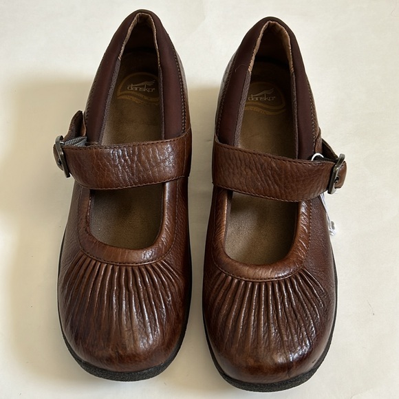 DANSKO Kitty Mary Janes Brown Clogs Leather sz EU41 = US 10.5/11 - Picture 3 of 16